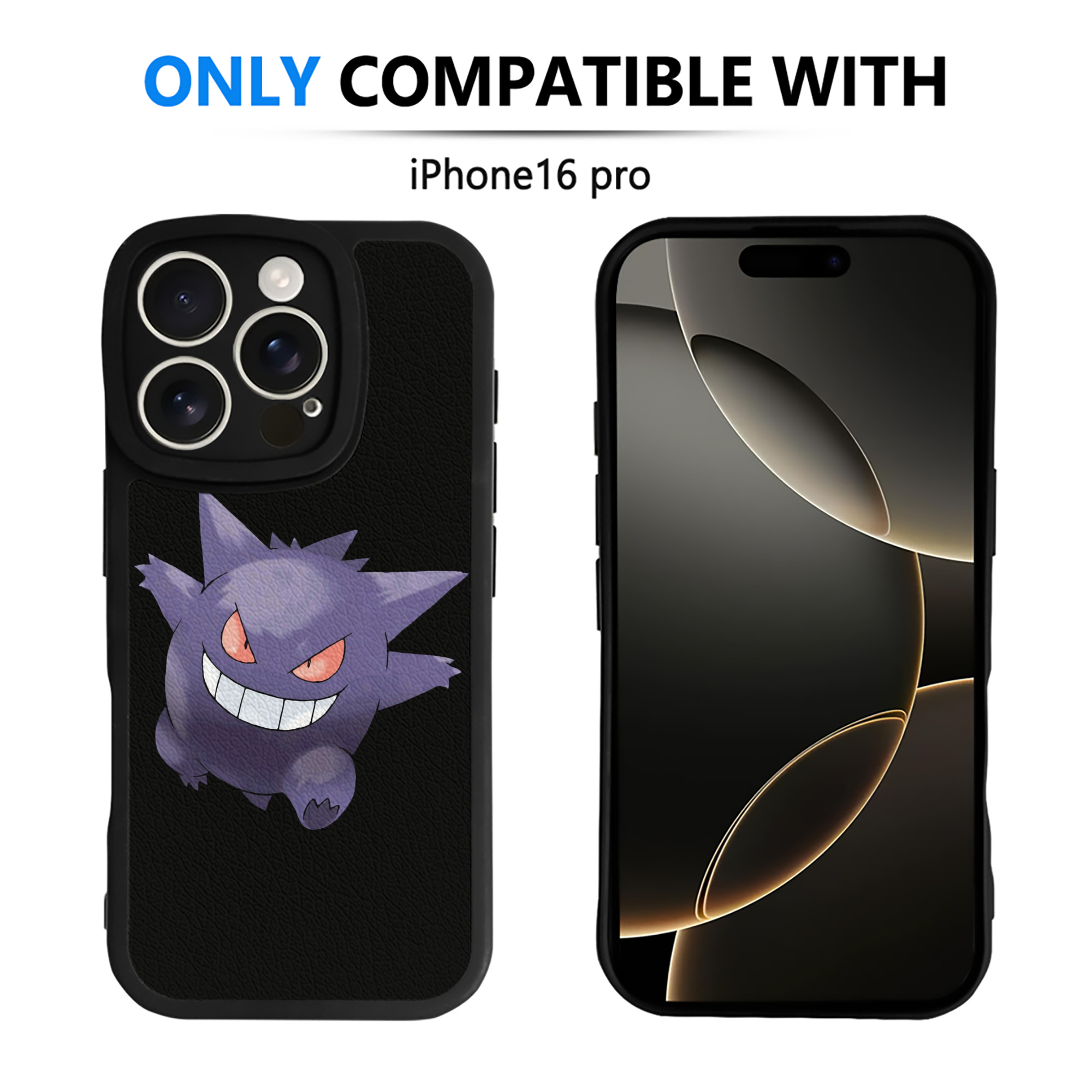 （画像用） ポケットモンスター Pokémon 【iPhone 16シリーズ対応】シリコンスマホケース（レザー調） 材質：シリコン